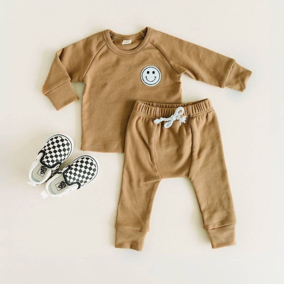 Tweedelige loungeset | Bruin