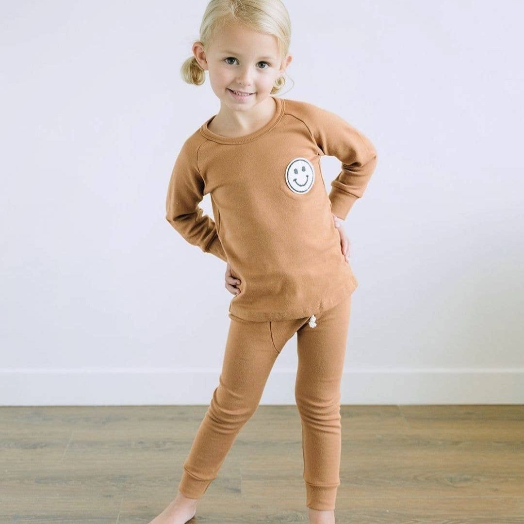 Tweedelige loungeset | Bruin