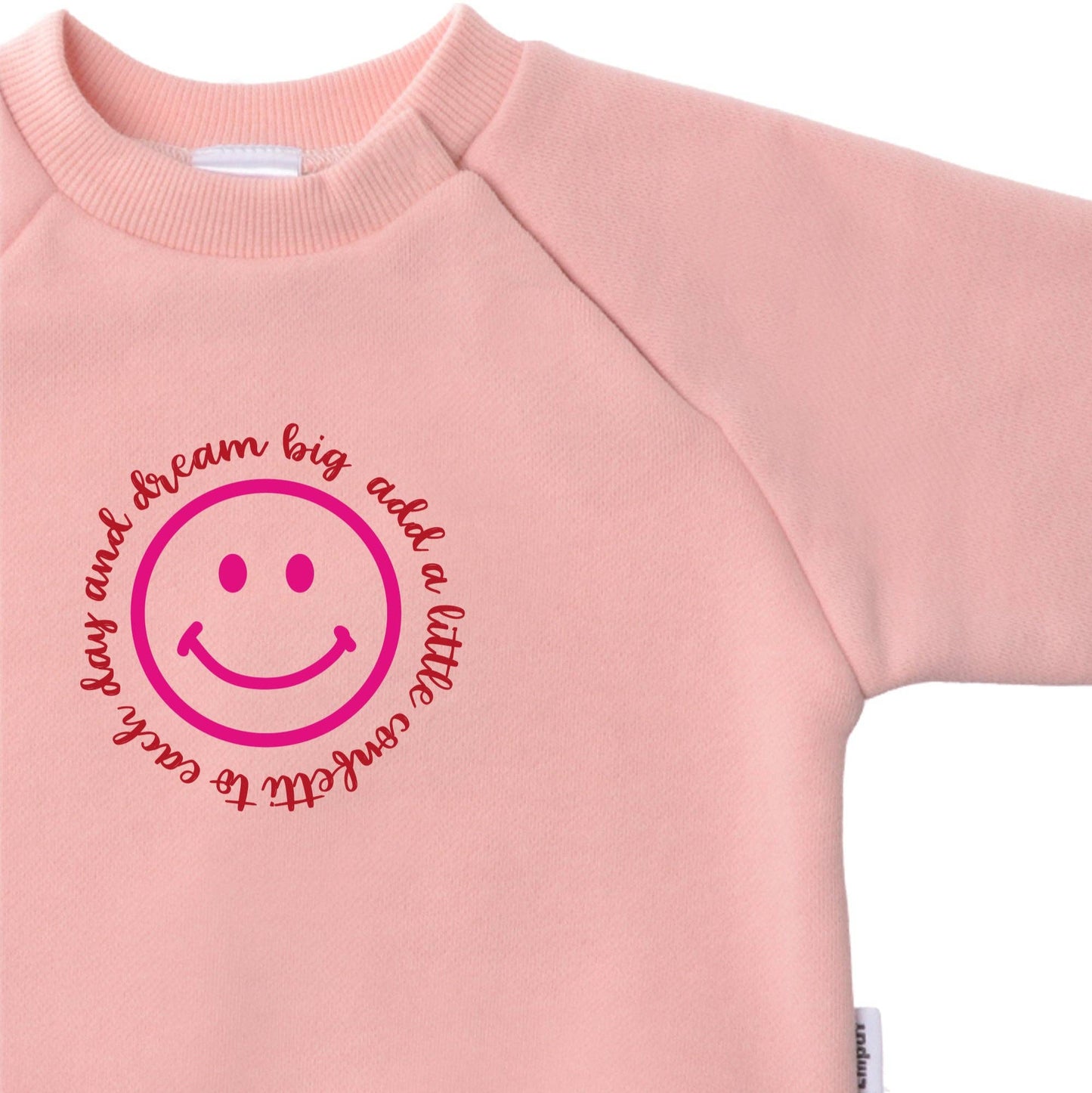 Sweatshirt roze "Smiley"