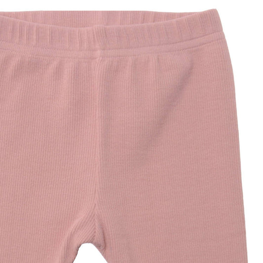 Baby-legging ribstof - roze