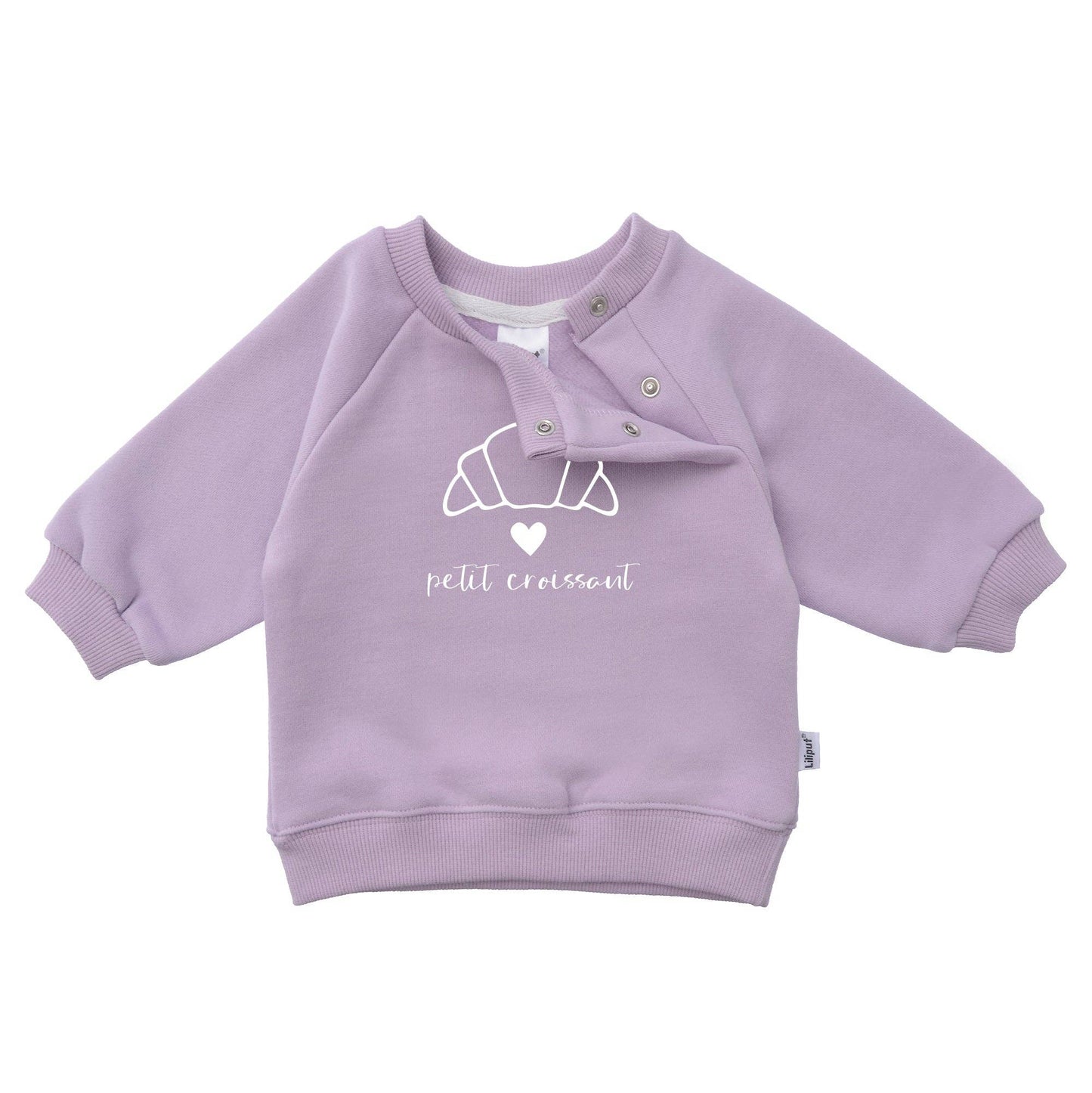 Sweatshirt lila "Petit Croissant"