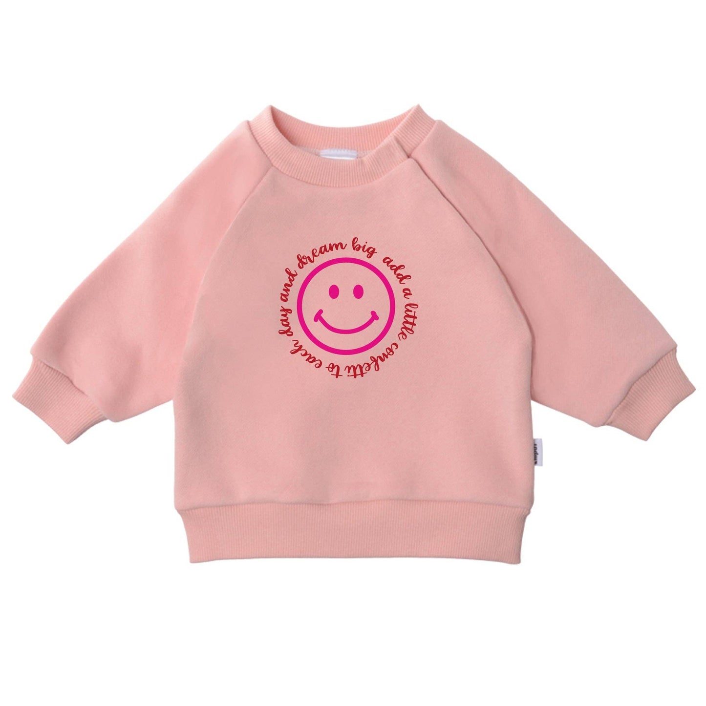 Sweatshirt roze "Smiley"