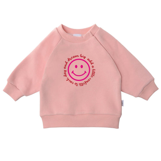 Sweatshirt roze "Smiley"