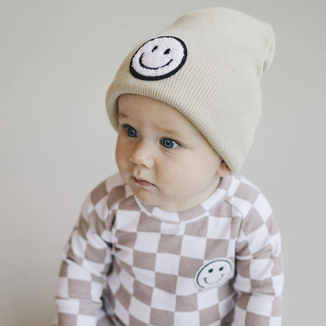 Smiley muts - Beige