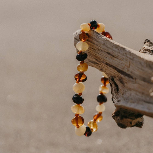 Armbandje met 100% amber | Veelkleurig