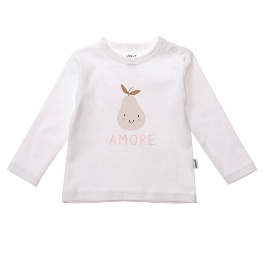 Longsleeve shirt Amore peer - wit
